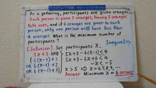 Given oranges Inequality.[JapanMath](job)