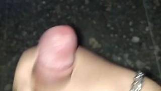 Massive cumshot after edging myself