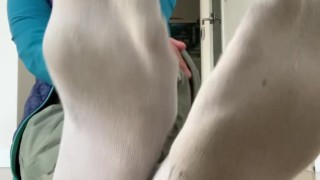 Smelly socks addiction. Loser humiliating