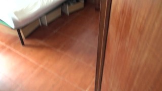 hairy voyeur wife watching her stepson masturbate his big cock