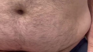 Chubby Man Close Up Cumshot
