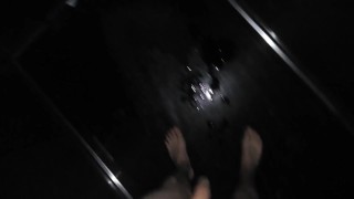 Pissing in public elevator