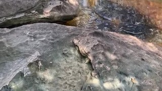 Teenagers sneaky handjob in the nature, she makes him cum so hard - Sureau