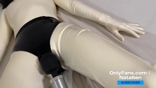 Latex doll - Orgasm and struggle - OF