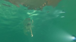 Jock swims in string (no cum)