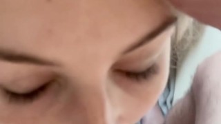 18 year old high school teen learns how to give a blowjob!