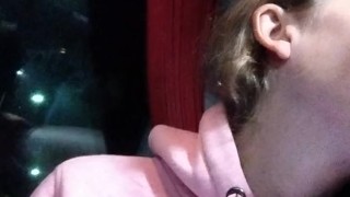 Kissing on the public bus