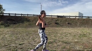 Hot Fitness Asian MILF in Tight Yoga Pants fucked by a Model Recruiter