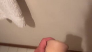 Quick Stroke with Tight Pussy During Shower