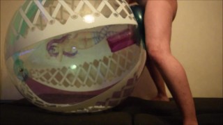 Balloon fuck and cum