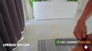 Busty brunette Danika Mori swings by to rekindle your flame