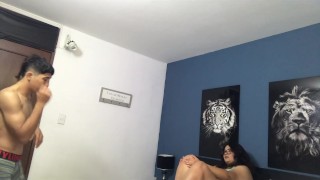 I give a delicious lick to my neighbor's pussy.