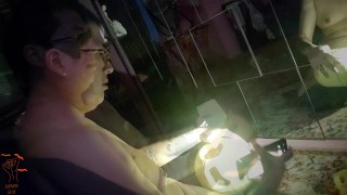 Disabled Boy Fucks Halloween Pumpkin till he Cums