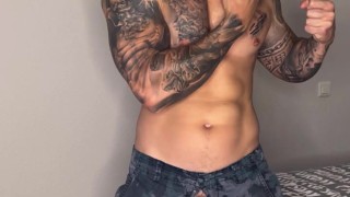 😈MOST AMAZING MILITARY CUMSHOT🥵I Was Horny After Work And I DO IT😜