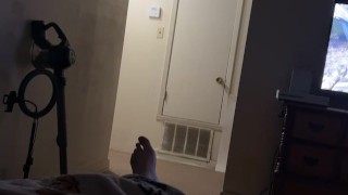 Masturbating while people in the next room