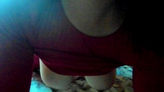 触り方や感じ方を解説して乳首オナニーしながら枕オナニー。全身タイツ越しのオナニーに興奮してイッたあともクリコキ。