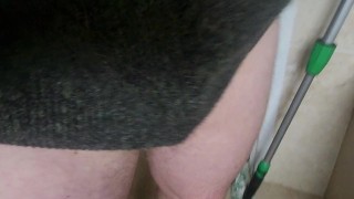 Pissing in the bathroom