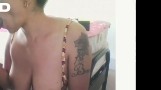 COSPLAY OFFICE JOB FEMALE SUCKS DICK AT HOME BEFORE WORK