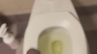 Had to Piss at WORK and got HORNY!! •moaning•