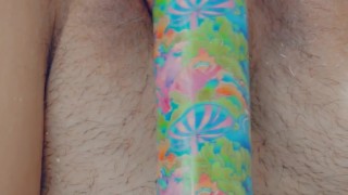 Bath tub Vibraitor masturbation. Up close pov