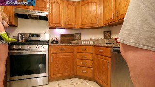 Stepmom thinks she is sexy and fucks her stepson to prove it