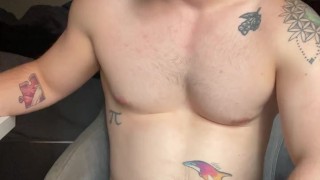 Hung Twunk Jerks Off with Dildo Fleshlight