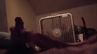 Jacking off watching some dirty talking porn