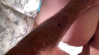 STEPSON USES STEPMOM'S PUSSY AS CUM DUMPSTER POV