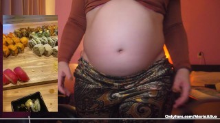 Maria Alive - FEEDEE - Sushi contest stuffing 100 pieces challenge