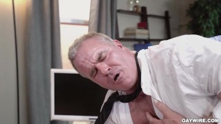 GAYWIRE - Dale Savage Makes An Offer To His Employee Jacob Peterson To Join The Fun & Fucks His Ass