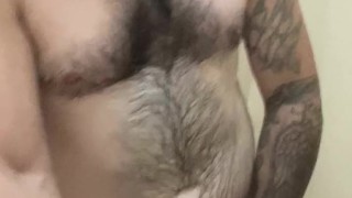 Shower stroke my cock