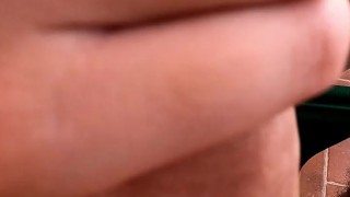 Sucking a big cock on balcony