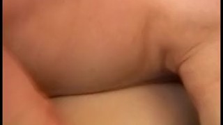 Blonde babe gets her bush licked and pumped hard by older man