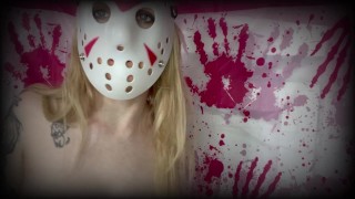 Showing off sexy Halloween cosplay