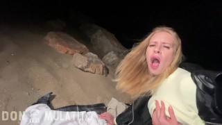 Fucking Sexy Girl From Ukraine On The Beach in Barcelona