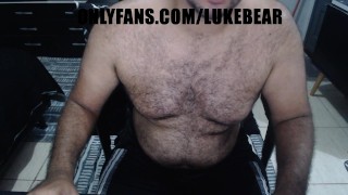Bear Cub plays in webcam