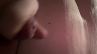 Stroking my little cock