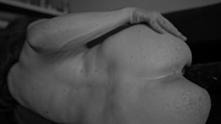 The sweet sound of anal dildo on the couch