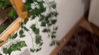 A little fun after bath in front of the mirror