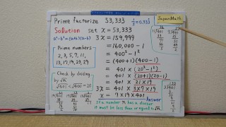 Prime Factorize 53,333.(Easy Version)[JapanMath](job)