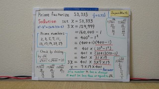 Prime Factorize 53,333.(Easy Version)[JapanMath](job)