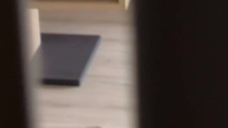 Straight guy being caught while watching porn and decided to get a gay handjob