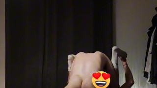 Afterparty sex, Thick Dick shares his love with loud moaner - voyeur perspective