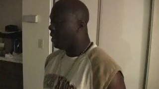 Young ebony with a big butt gets doggy style pounding