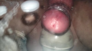 Cute Tgirl Cumming From Hitachi Vibe