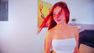 Colombian webcam model with an innocent look behaves like a slut for her fans