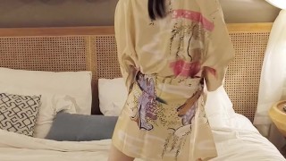 Free pose wearing Japanese kimono