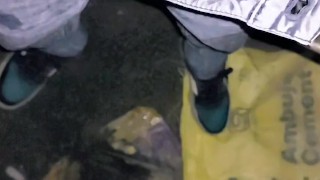 Outdoor pissing compilation of a tiny clit feminine body sissy and show off her sexy curve