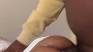 Wow my roommate was at work his best friend fuck me in the ass