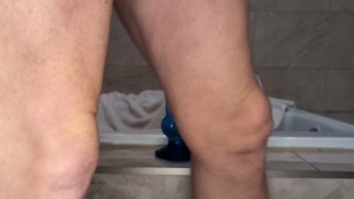 anal fucking with knot dildo